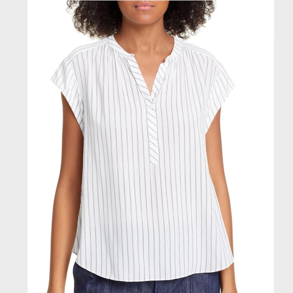 Joie Hassie Stripe Cap Sleeve Top